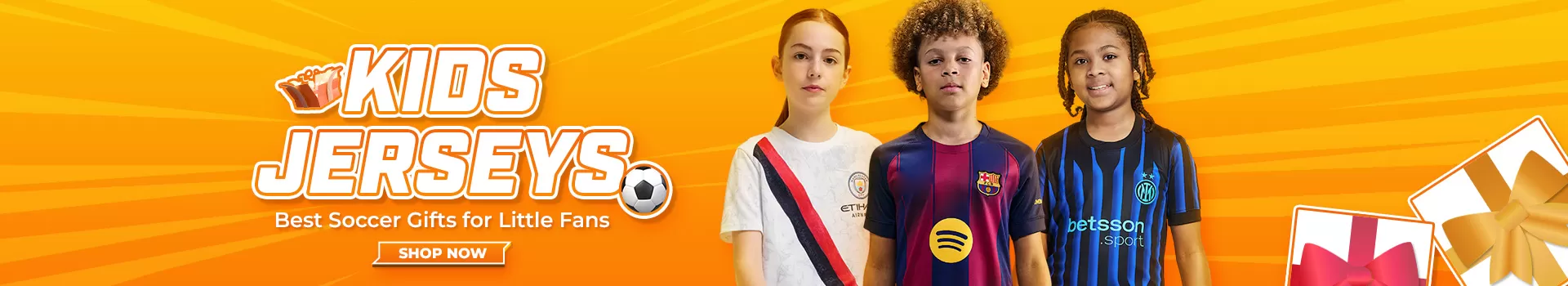 Kids soccer jerseys