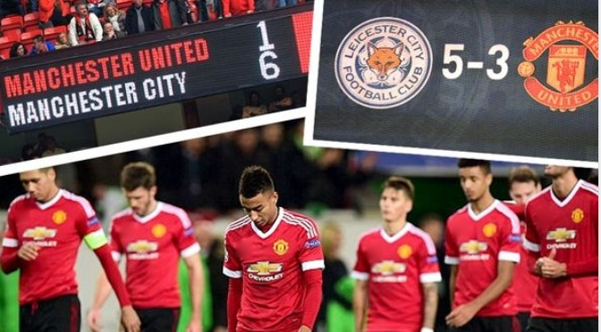 Manchester United looked down in defeat Manchester United looked down in defeat