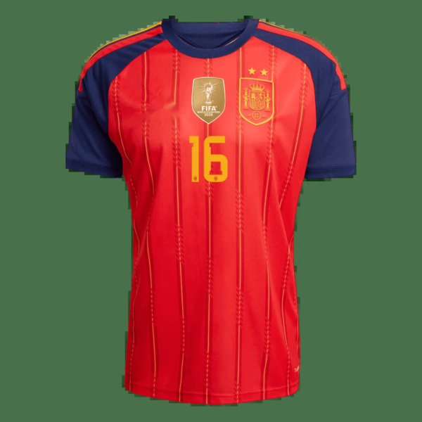 RODRIGO #16 Spain Champion Edition Home Soccer Jersey World Cup 2026