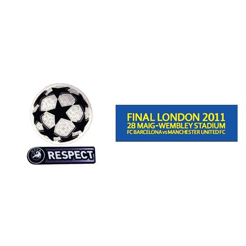 10/11 UCL & 10/11 Respect Badges & Final London 2011