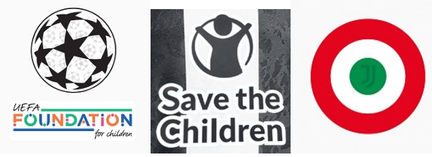 24/25 UCL & UEFA Foundation & Save The Children Sponsor (home) & Coppa Italia(Juventus) Badges