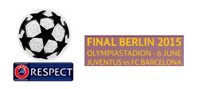 Retro UCL & Retro Respect Badge & FINAL BERLIN 2015