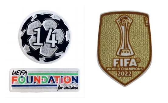 UCL 14 & UEFA Foundation & CWC Champions 2022 Badges