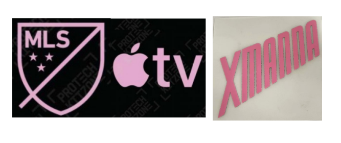 Inter Miami MLS Away Badge & Apple TV(Pink) & XMANNA