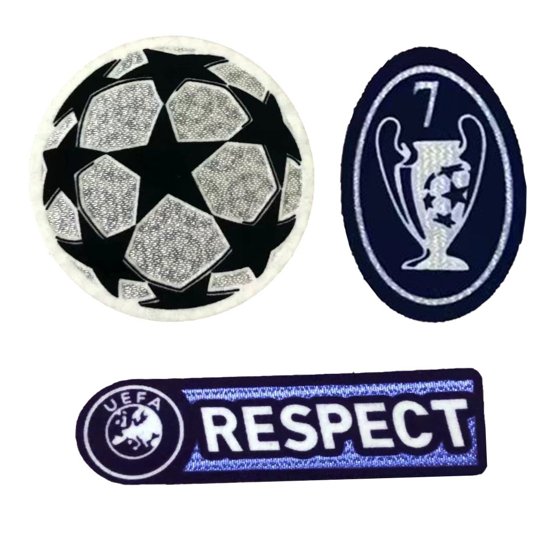 09/10 Retro UCL & Retro Honor 7 Cups Badges & Retro Respect