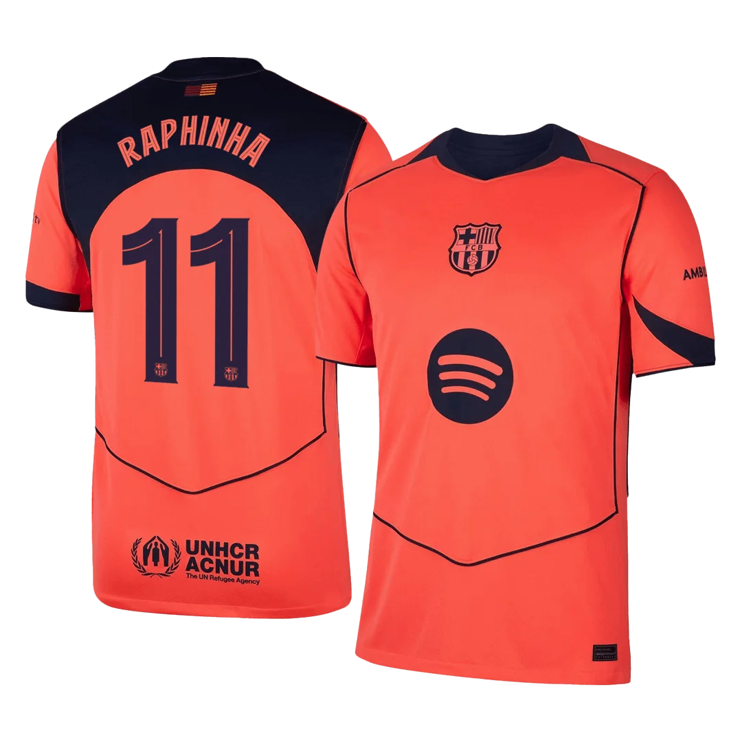 RAPHINHA #11 Barcelona Third Away Soccer Jersey 2025/26 -UCL