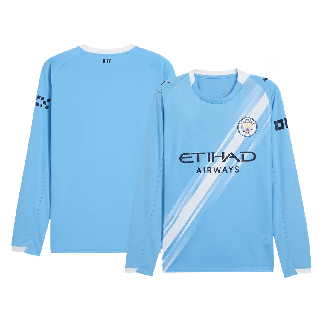 Manchester City Home Long Sleeve Jersey 2025/26