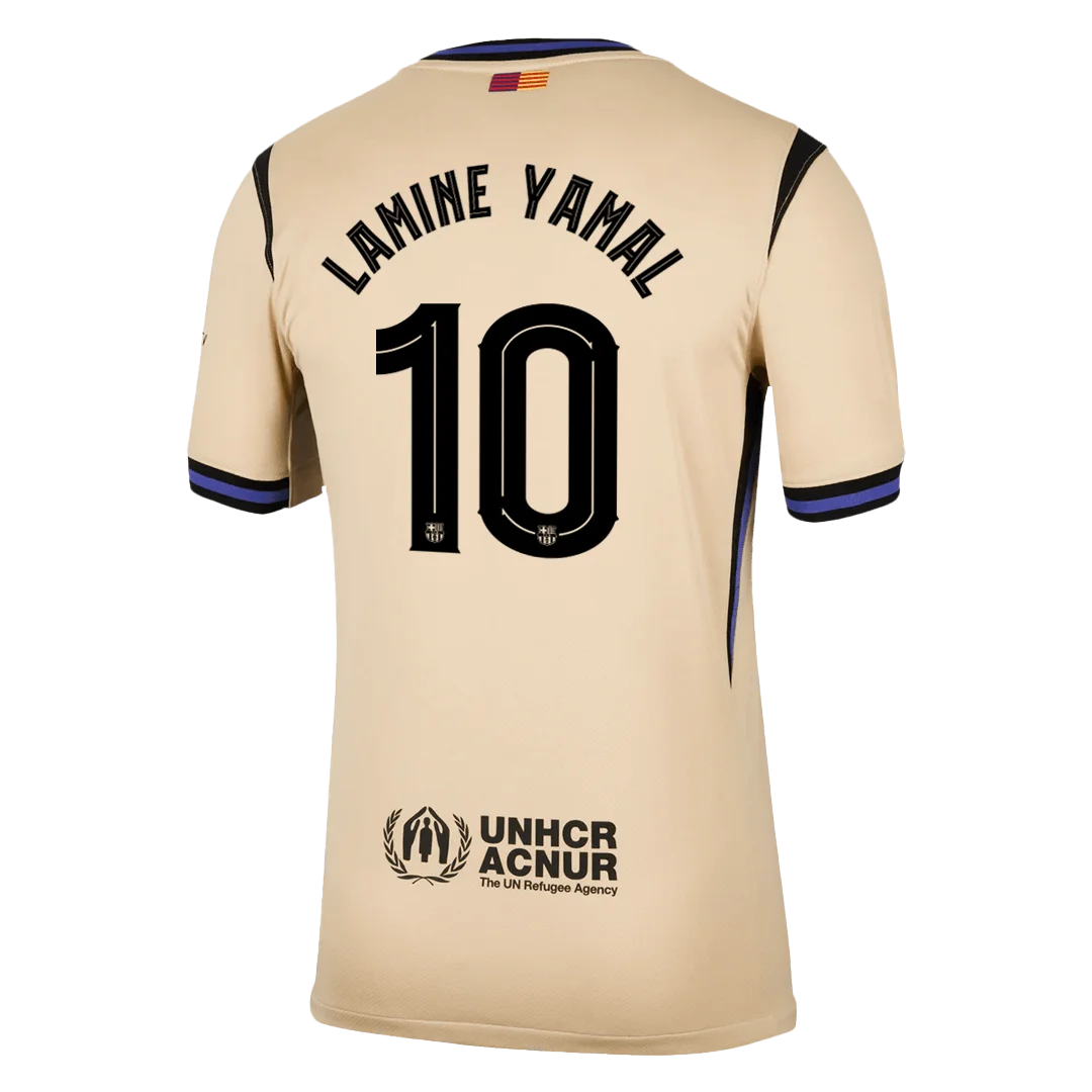 LAMINE YAMAL #10 Barcelona Away Soccer Jersey 2025/26 -UCL