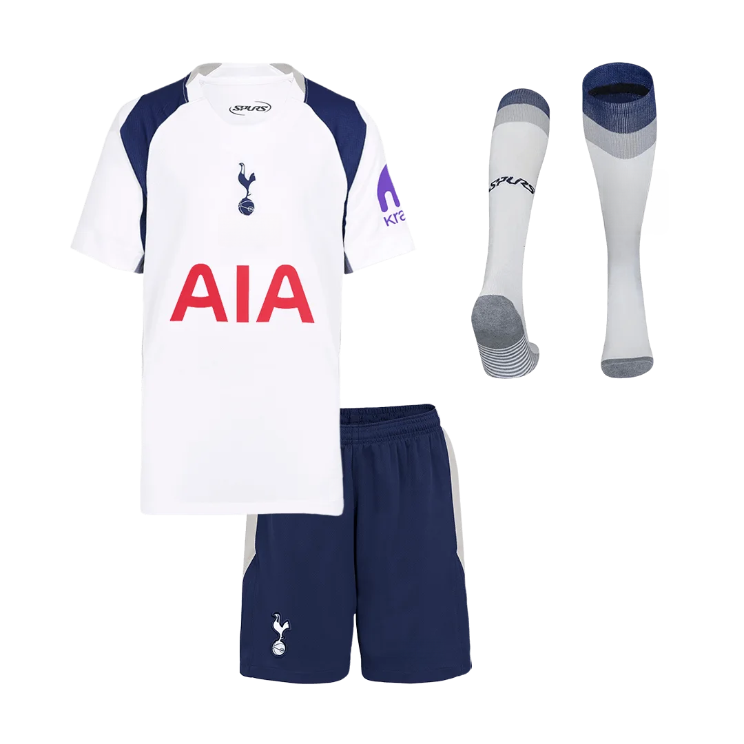 Tottenham Hotspur Home Kids Soccer Jerseys Full Kit 2025/26
