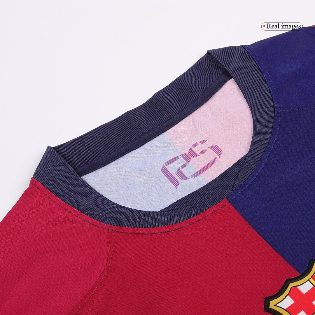 LEWANDOWSKI #9 Barcelona Home Soccer Jersey – Spotify Logo Without Text