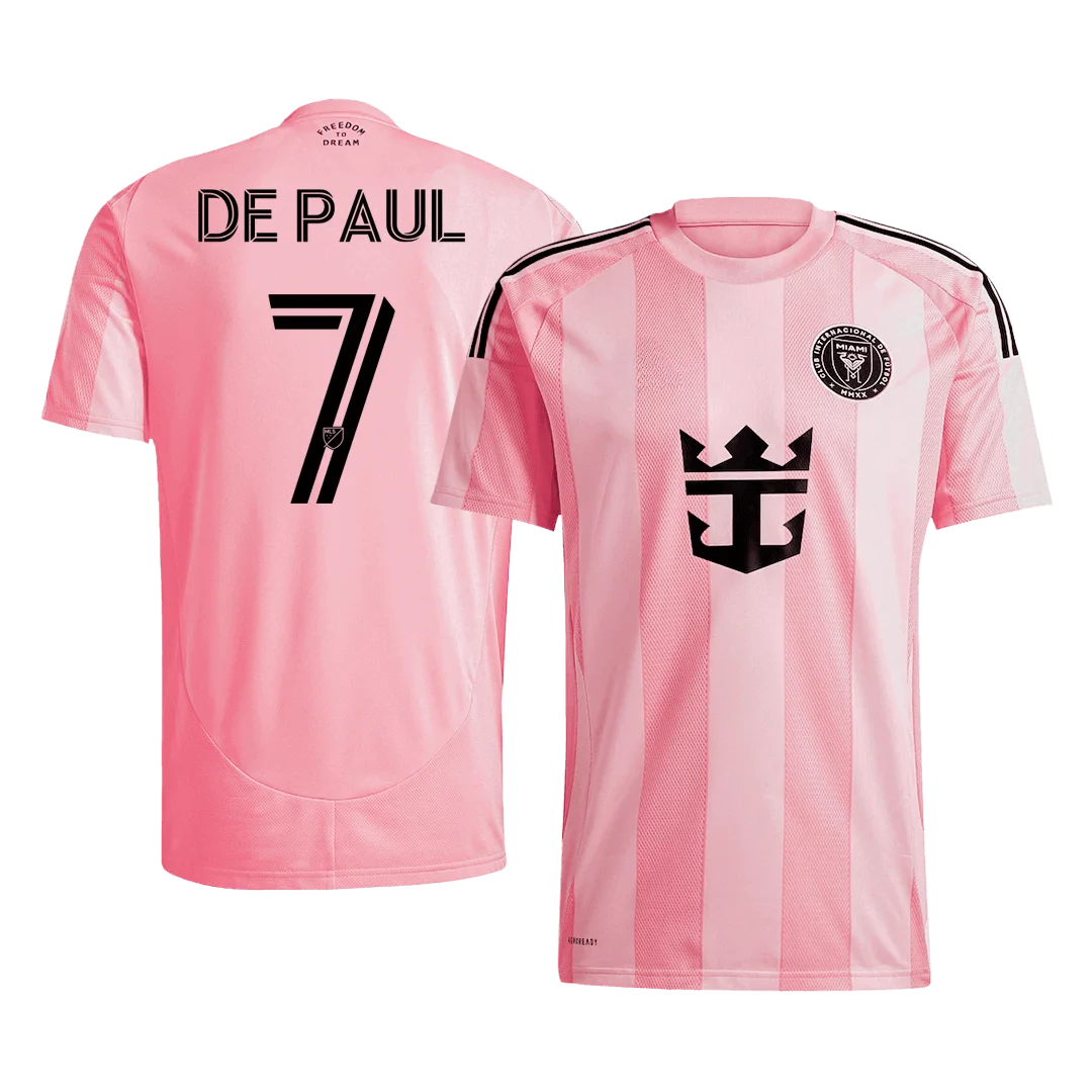 DE PAUL #7 Inter Miami CF Home Soccer Jersey 2025