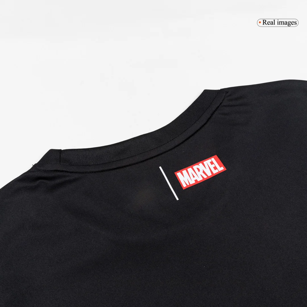 Real Madrid X Marvel Long Sleeve Jersey 25/26 Black