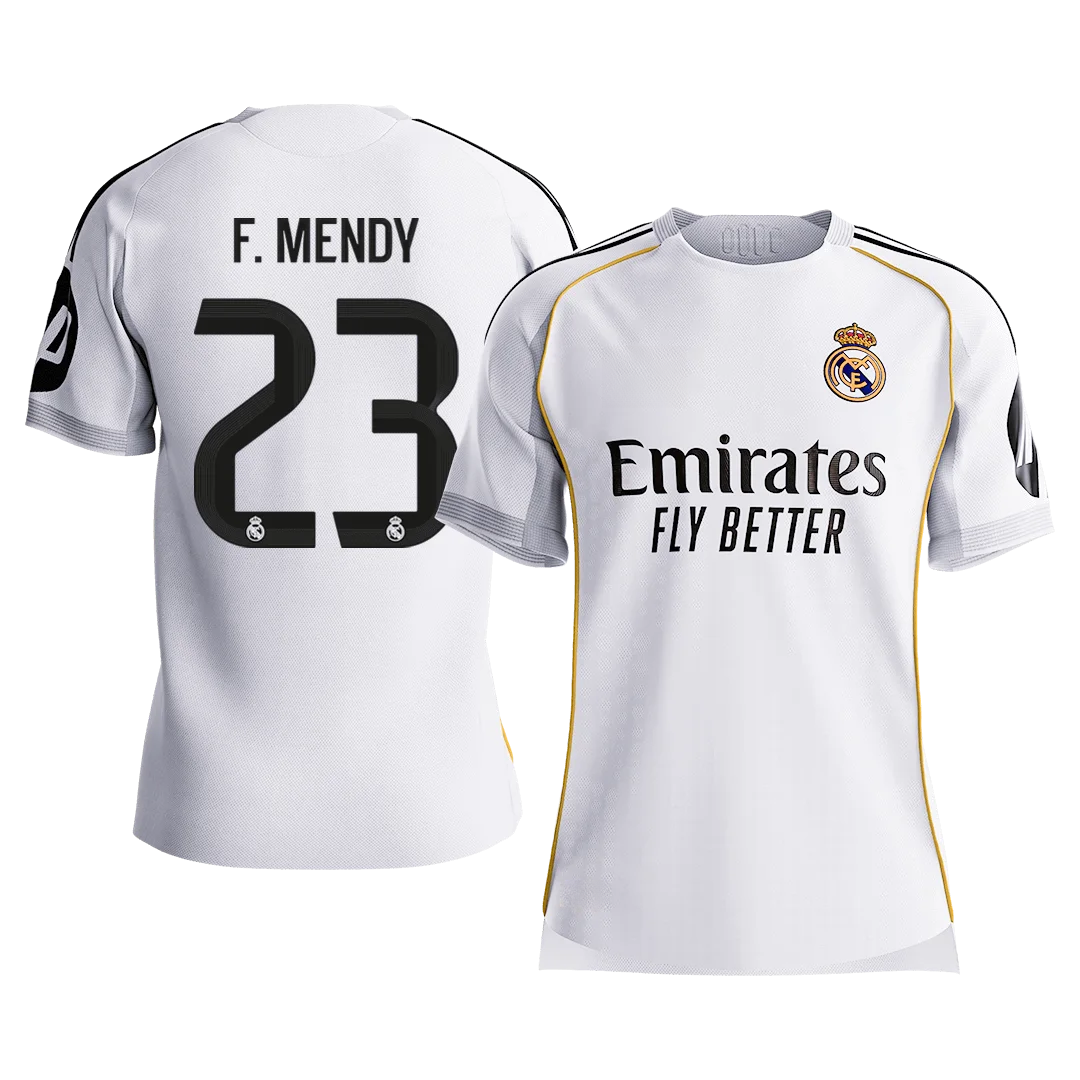 F.MENDY #23 Real Madrid Home Player Version Jersey 2025/26