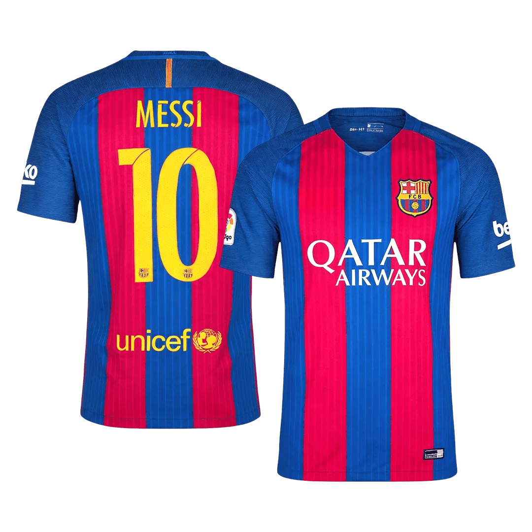 Retro Soccer Jersey MESSI #10 Barcelona Home 2016/17