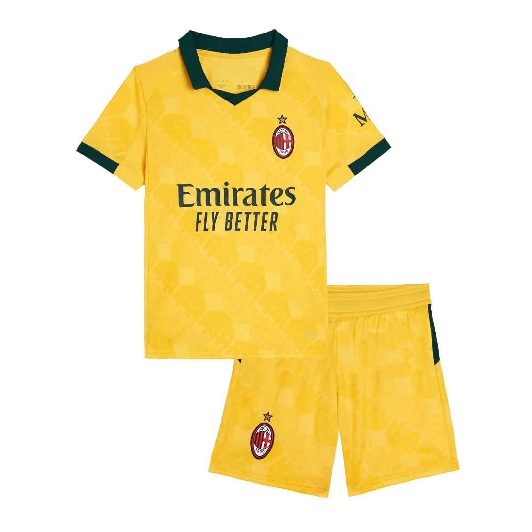 AC Milan Third Away Kids Soccer Jerseys Kit 2025/26