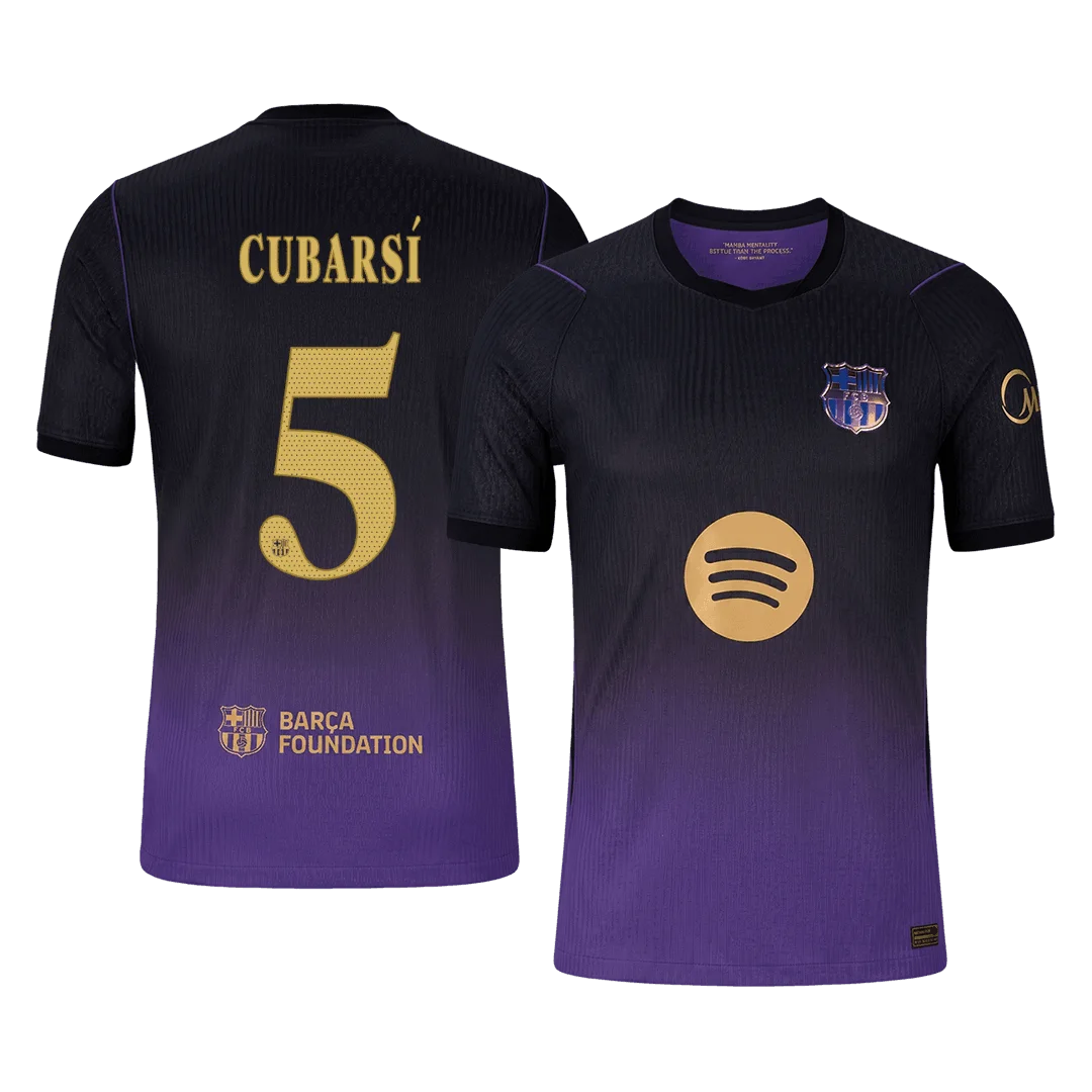 CUBARSÍ #5 Barcelona Away Player Version Jersey 2026/27 - UCL