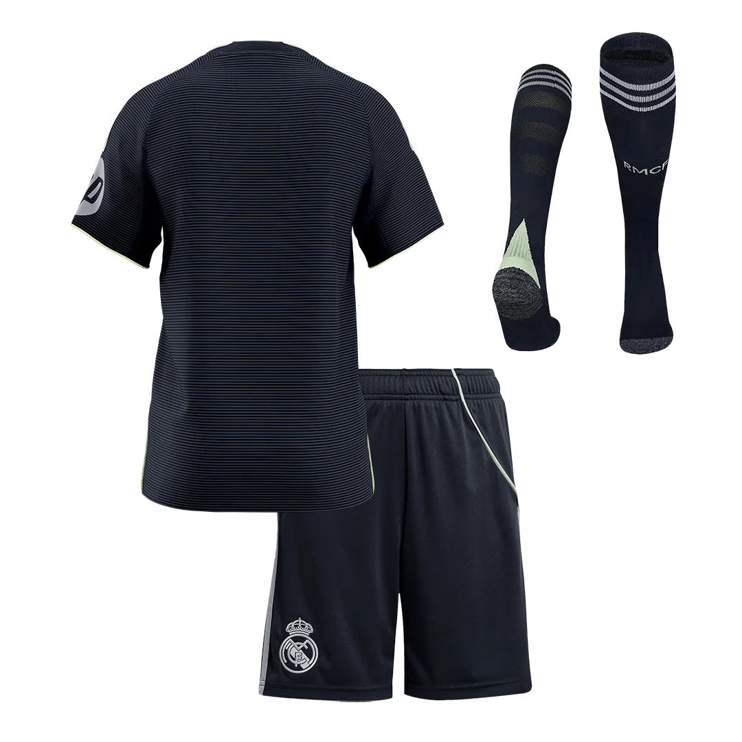 Real Madrid Away Kids Soccer Jerseys Full Kit 2025/26