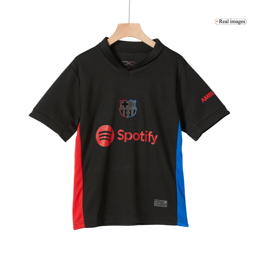 Barcelona Away Kids Soccer Jerseys Kit