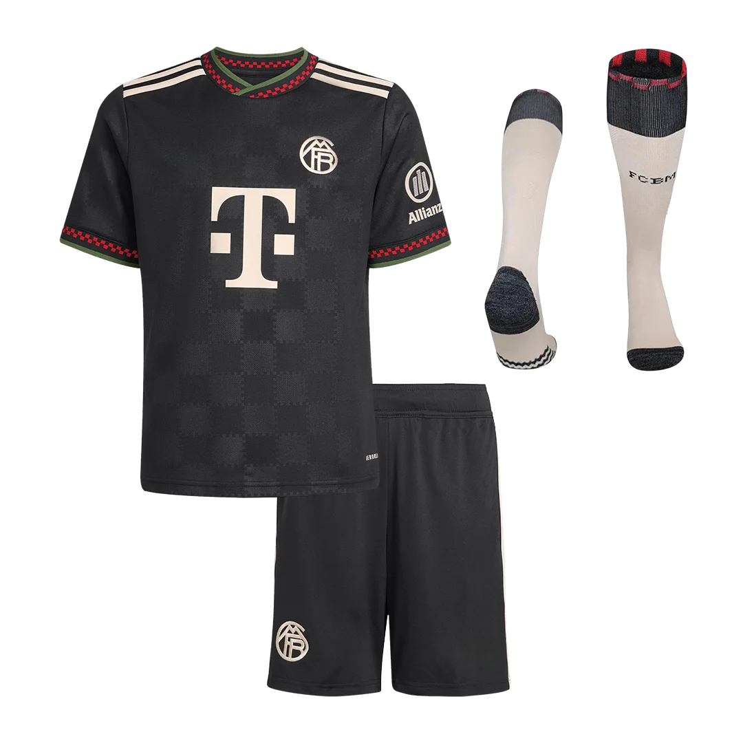 Bayern Munich Third Away Kids Soccer Jerseys Full Kit 2025/26
