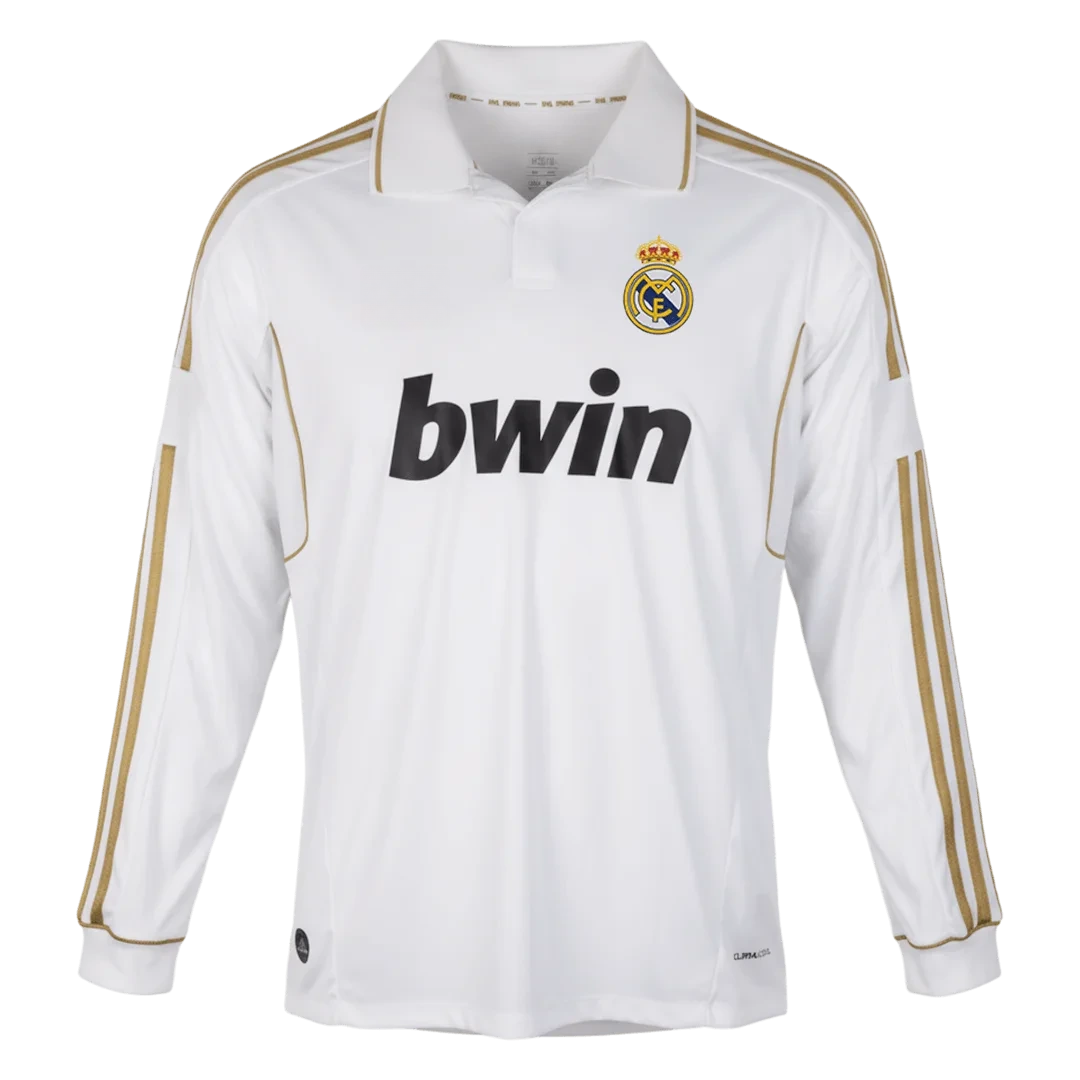 Retro Soccer Jersey Real Madrid Home Long Sleeve 2011/12