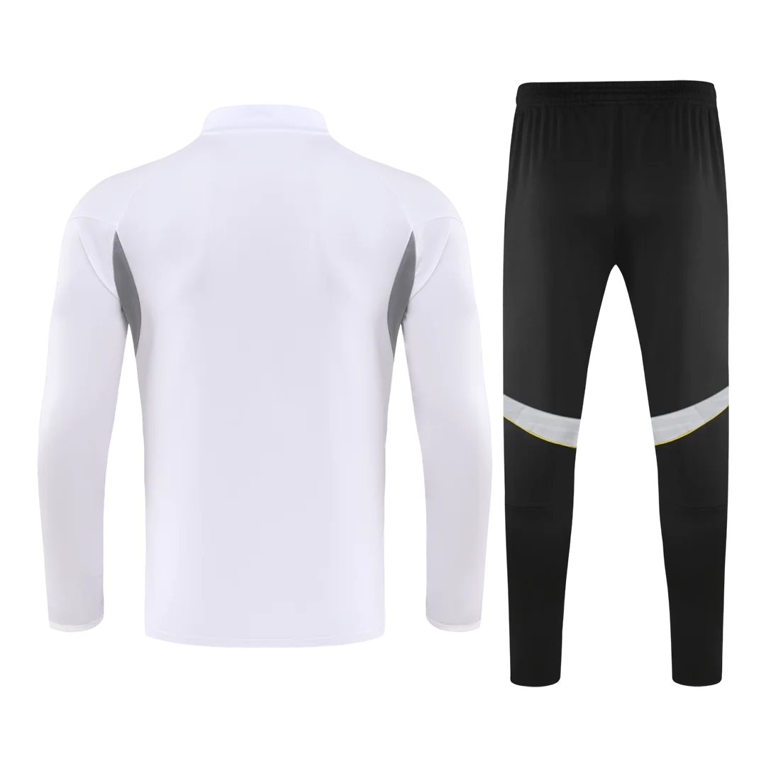 Real Madrid 1/4 Zip Tracksuit 2025/26 Kids White