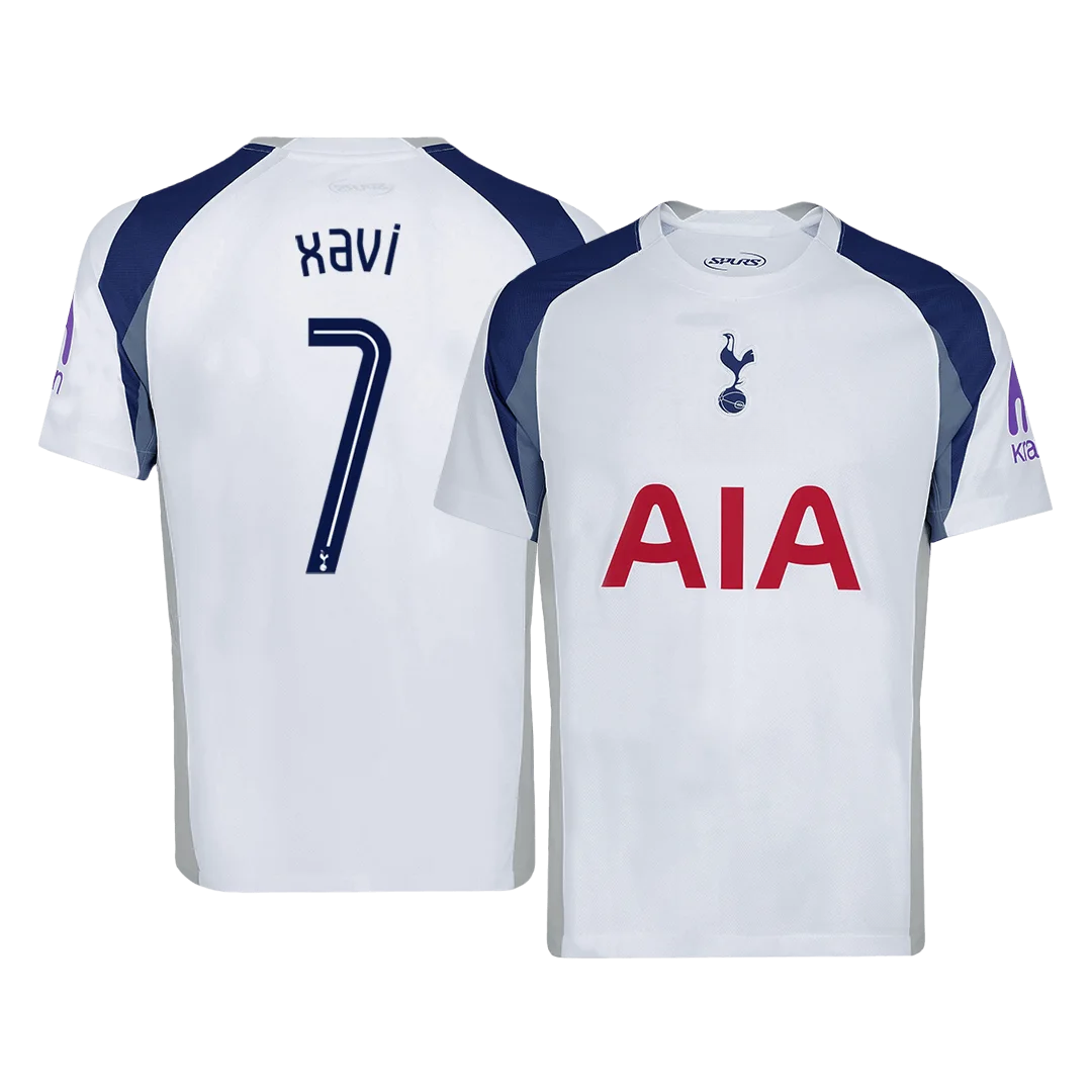XAVI #7 Tottenham Hotspur Home Soccer Jersey 2025/26 -UCL