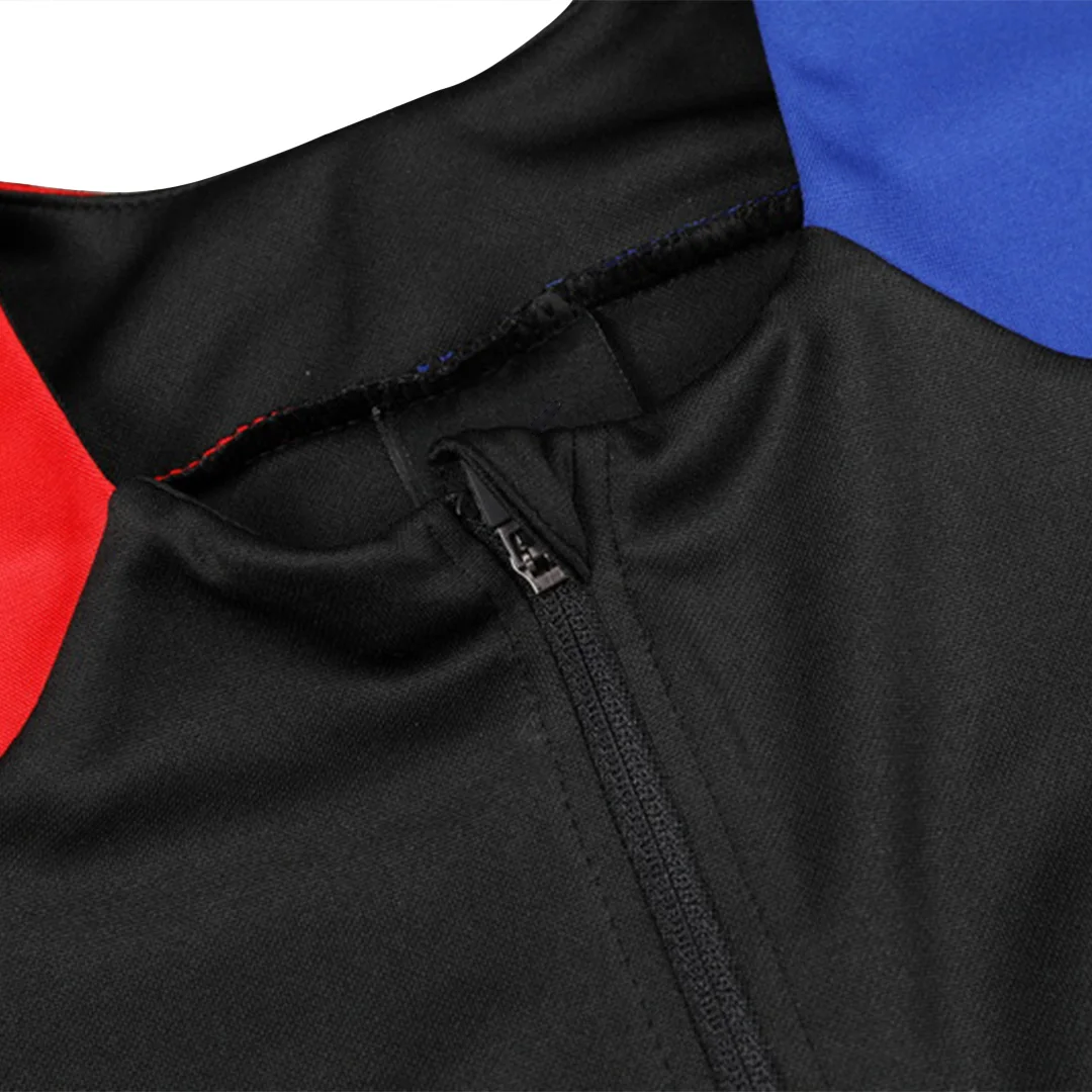 Barcelona 1/4 Zip Tracksuit Kids Black