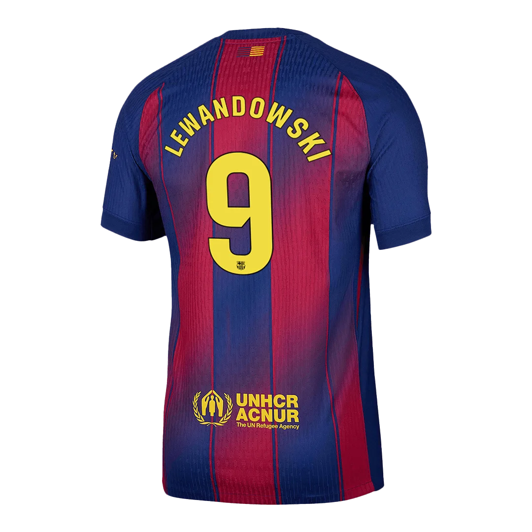 LEWANDOWSKI #9 Barcelona Home Player Version Jersey 2025/26