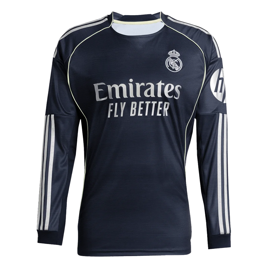 Real Madrid Away Long Sleeve Jersey 2025/26