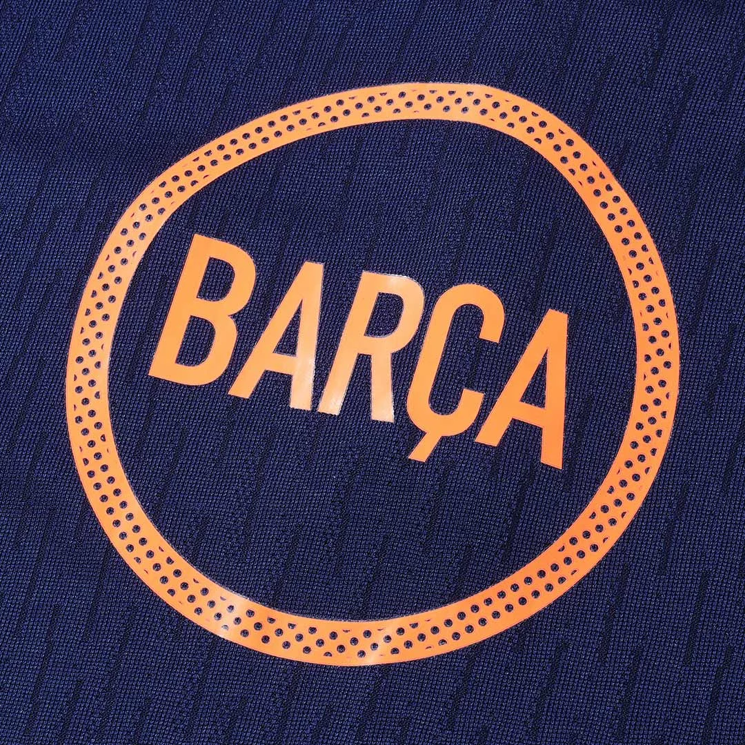 Barcelona 1/4 Zip Tracksuit 2025/26 Kids Black&Orange