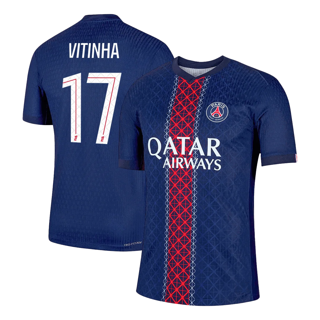 VITINHA #17 PSG Home Player Version Jersey 2025/26