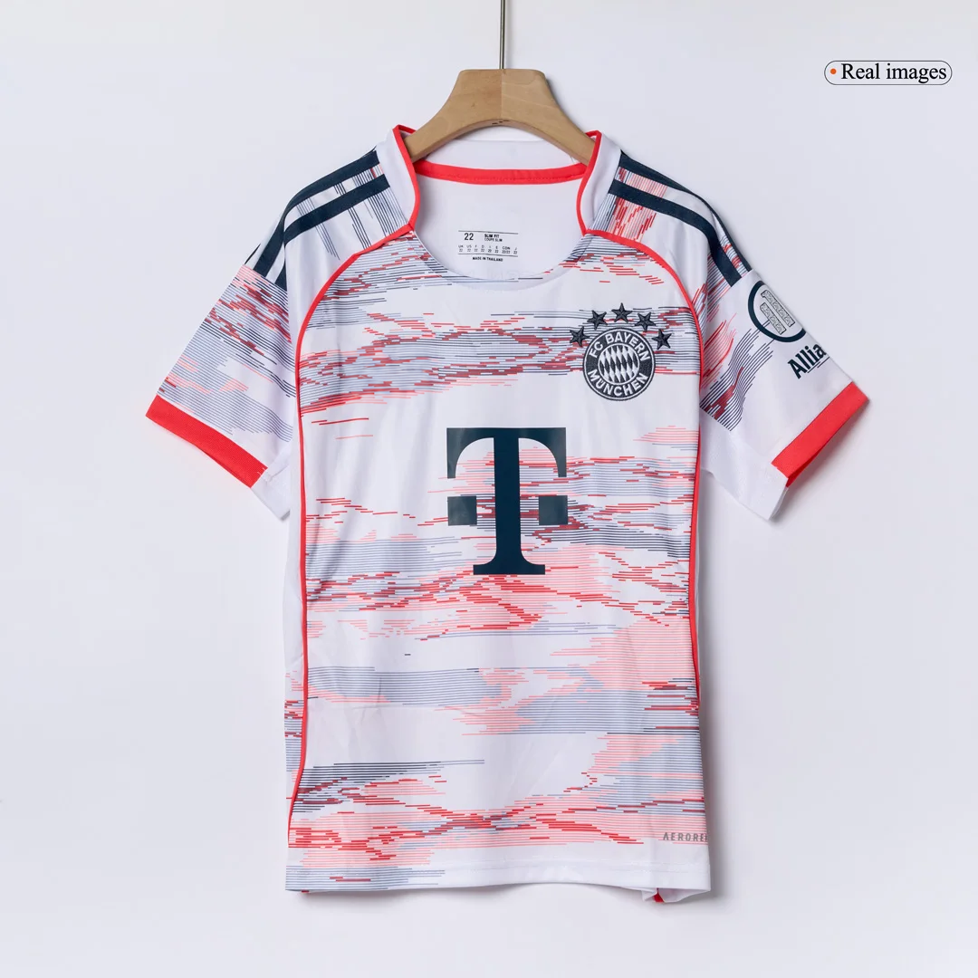 Bayern Munich Away Kids Soccer Jerseys Kit 2025/26