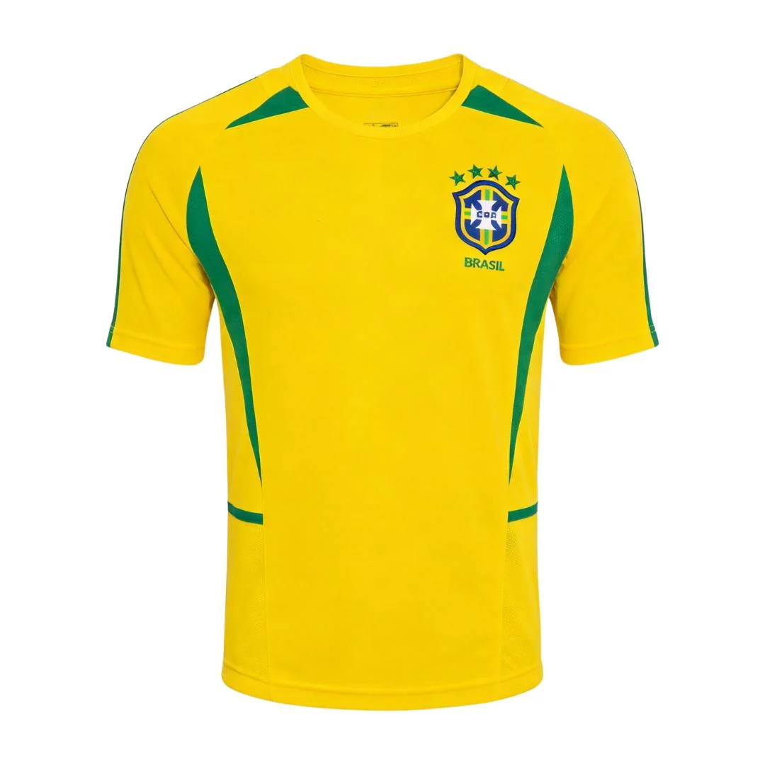 Retro Soccer Jersey Brazil Home 2002/03