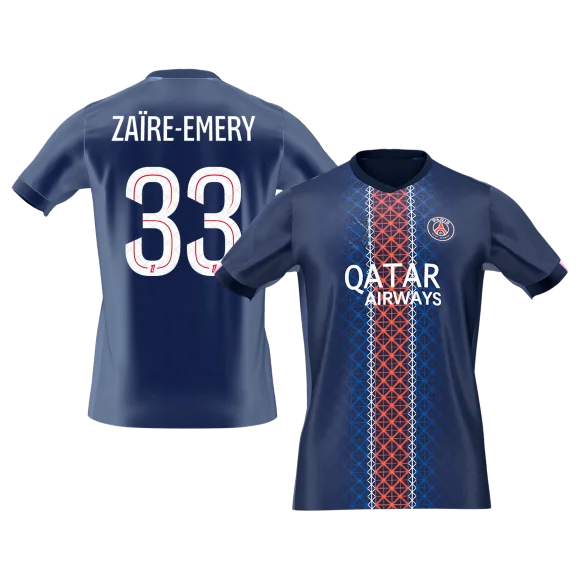 ZAïRE EMERY #33 PSG Home Soccer Jersey 2025/26