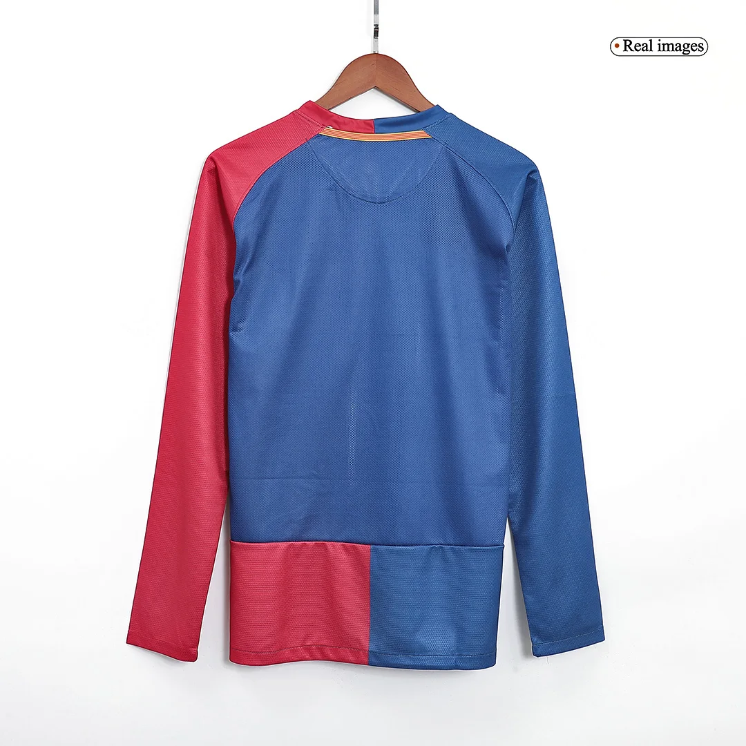 Retro Soccer Jersey Barcelona Home Long Sleeve 2008/09 – UCL Final