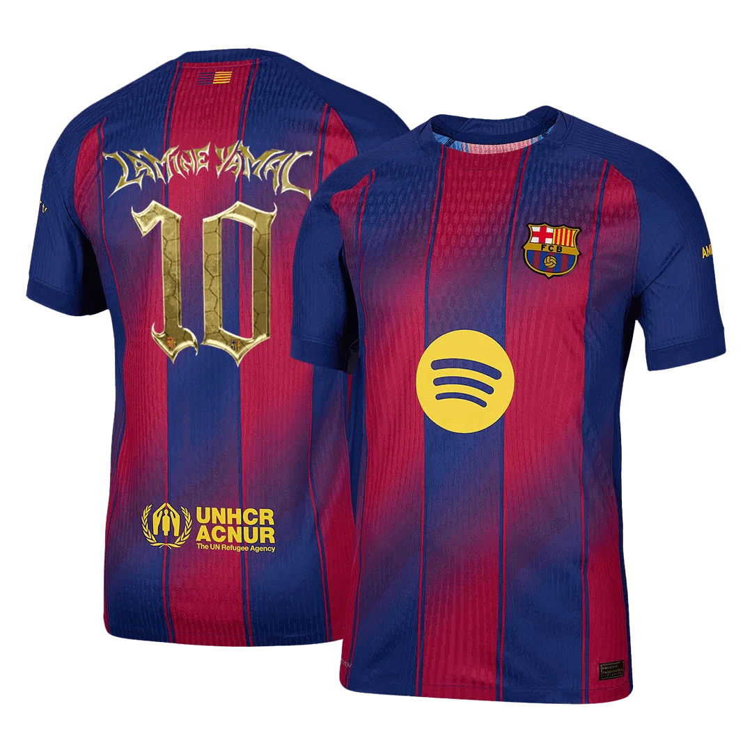 LAMINE YAMAL #10 Barcelona Home Player Version Jersey 2025/26