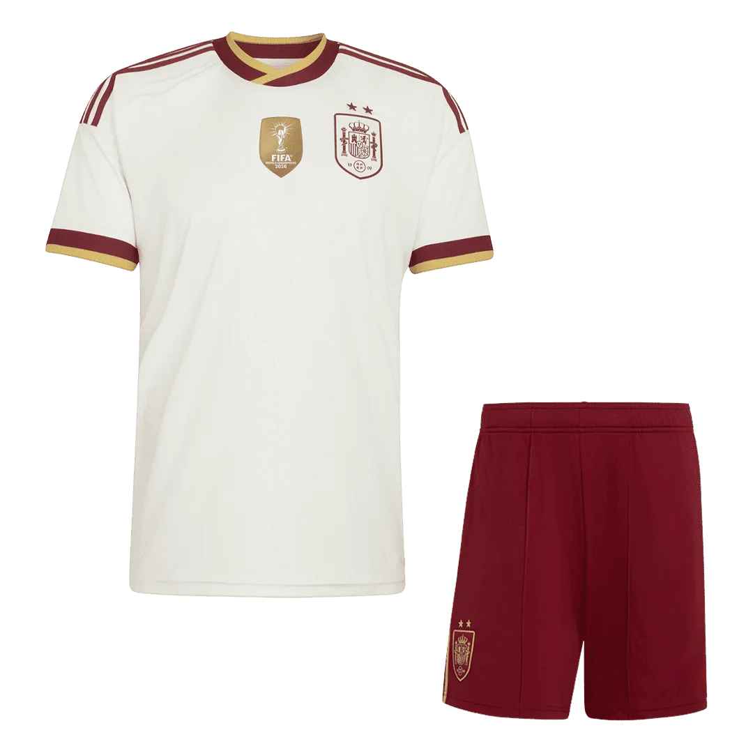 Spain Champion Away Kids Soccer Jerseys Kit World Cup 2026