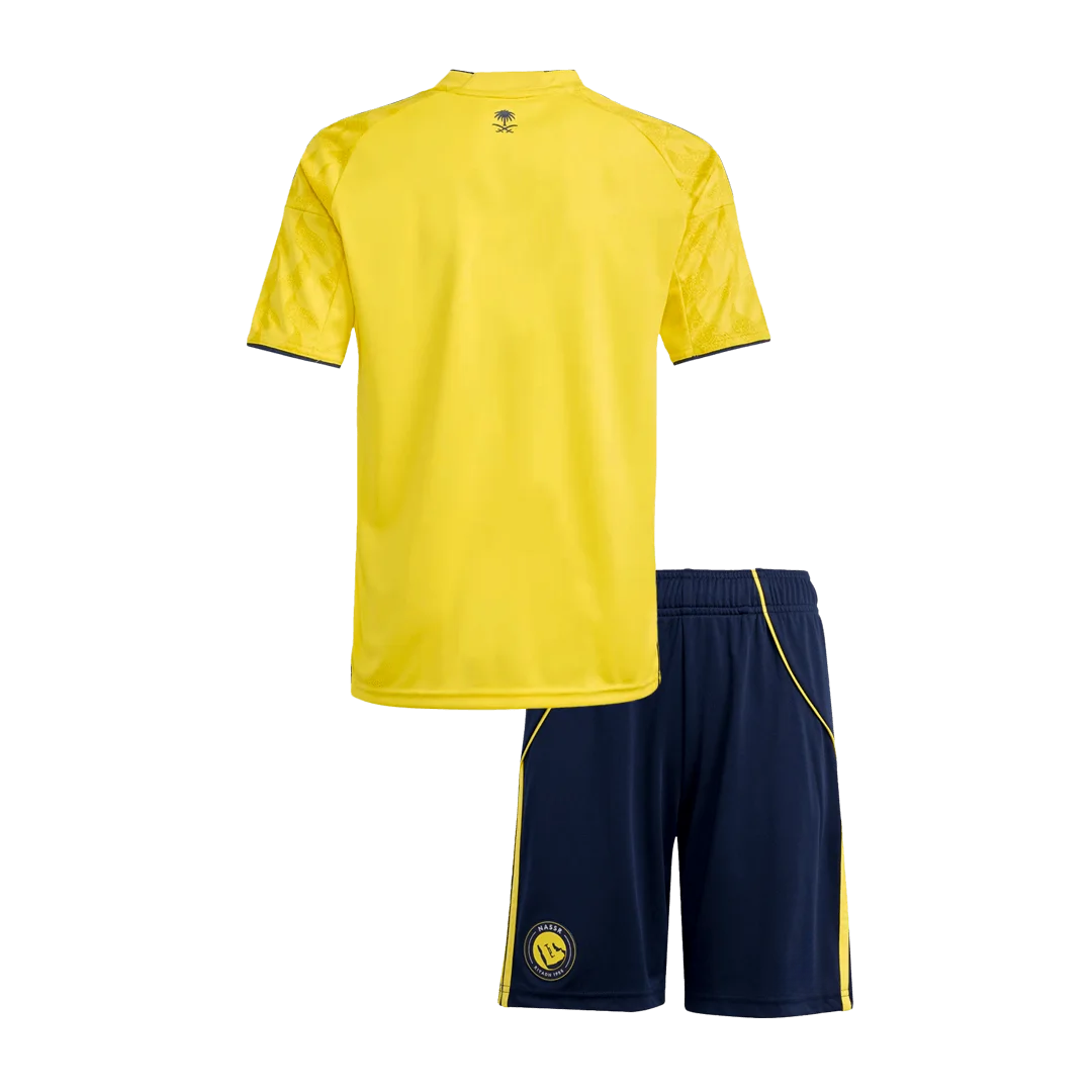 Al Nassr Home Kids Soccer Jerseys Kit 2025/26