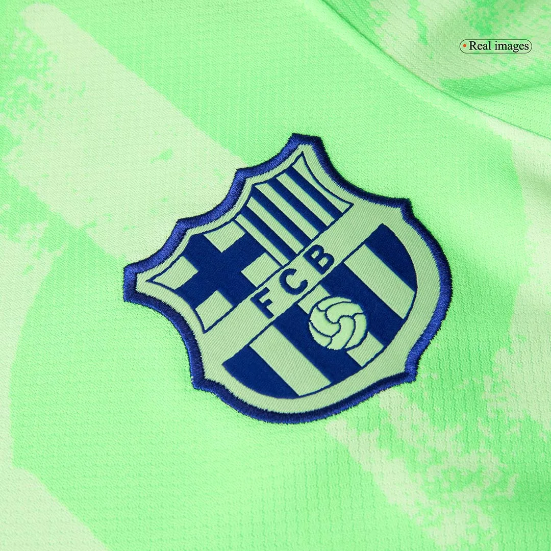 LEWANDOWSKI #9 Barcelona Third Away Soccer Jersey – UCL(Spotify Logo Without Text)