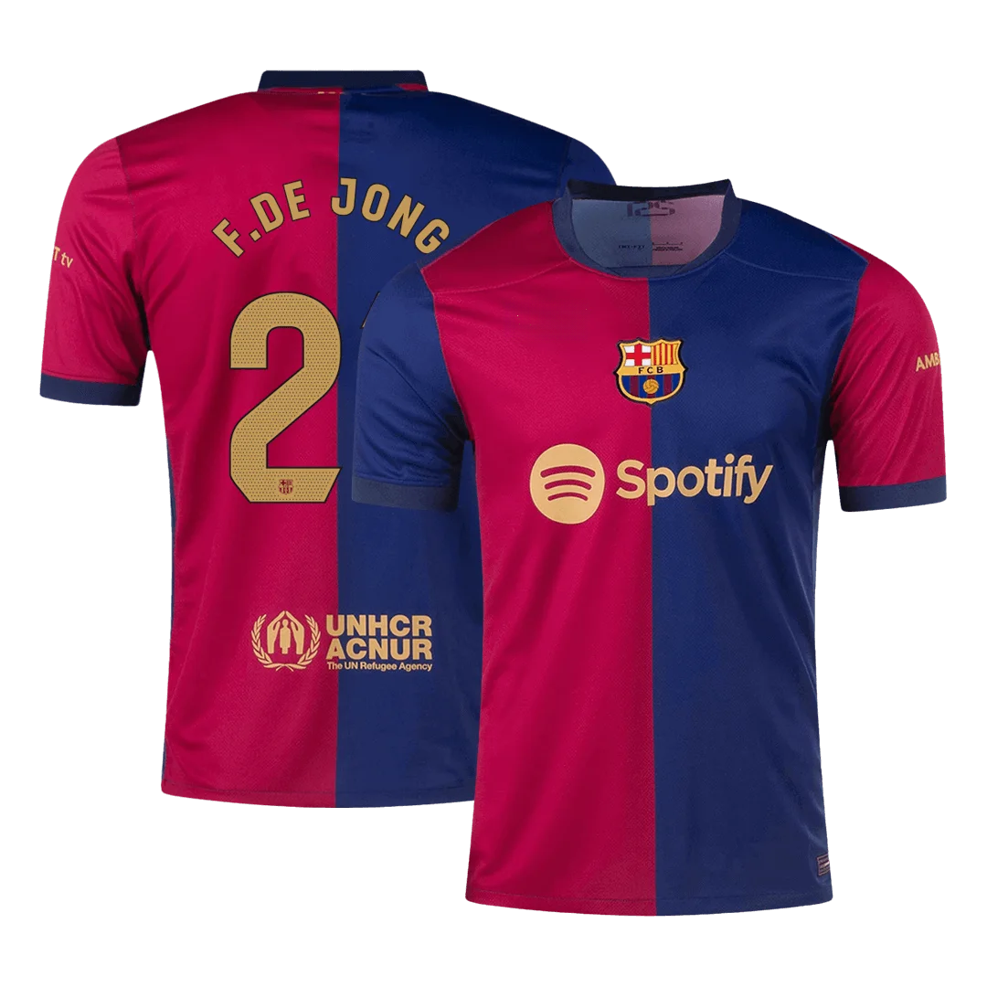 F.DE JONG #21 Barcelona Home Soccer Jersey