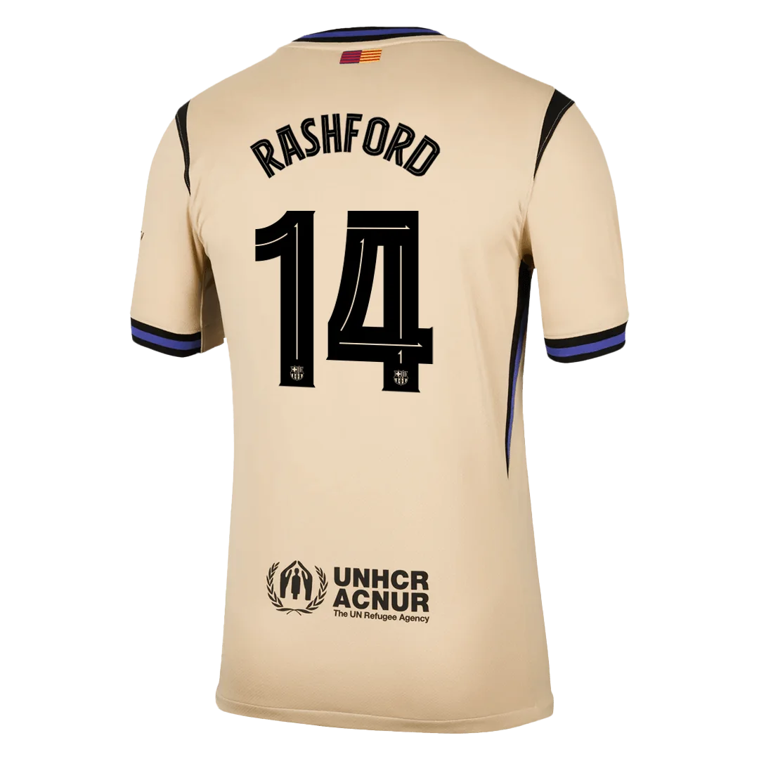 RASHFORD #14 Barcelona Away Soccer Jersey 2025/26 -UCL
