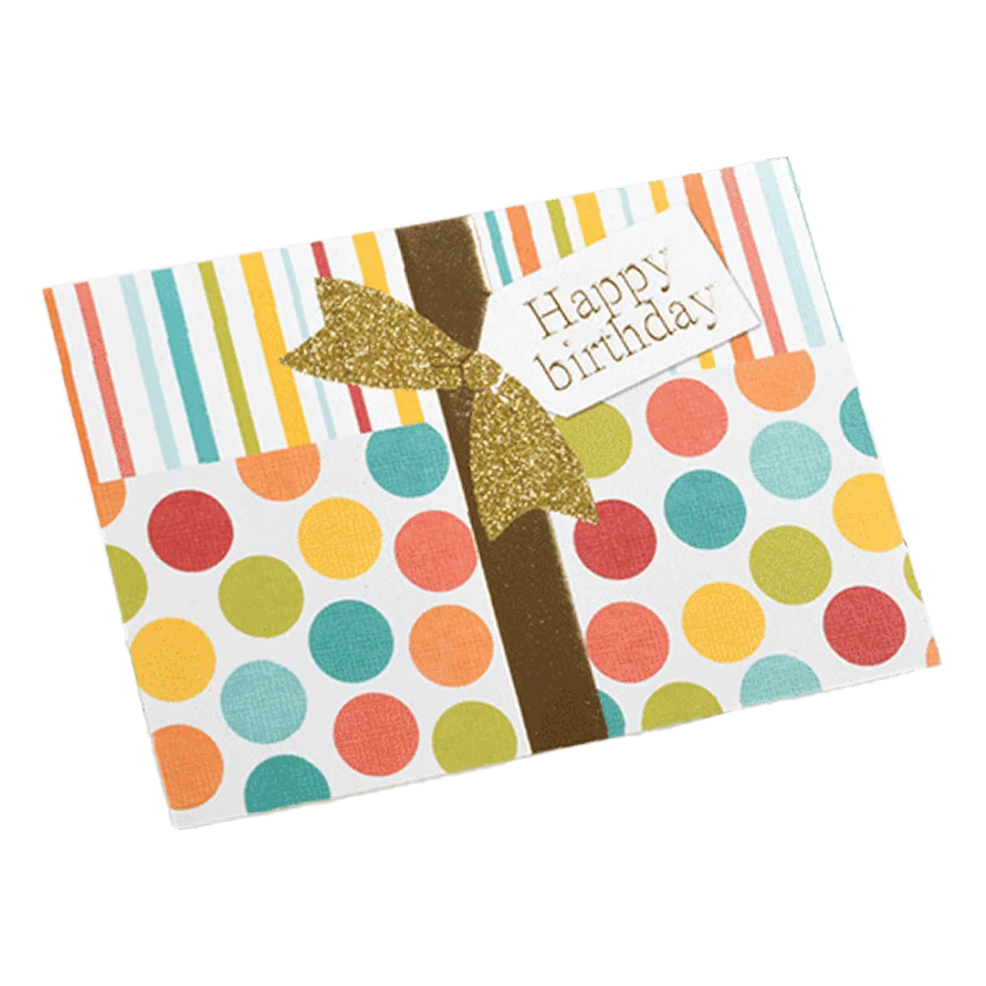 Custom Bow Birthday Card Color