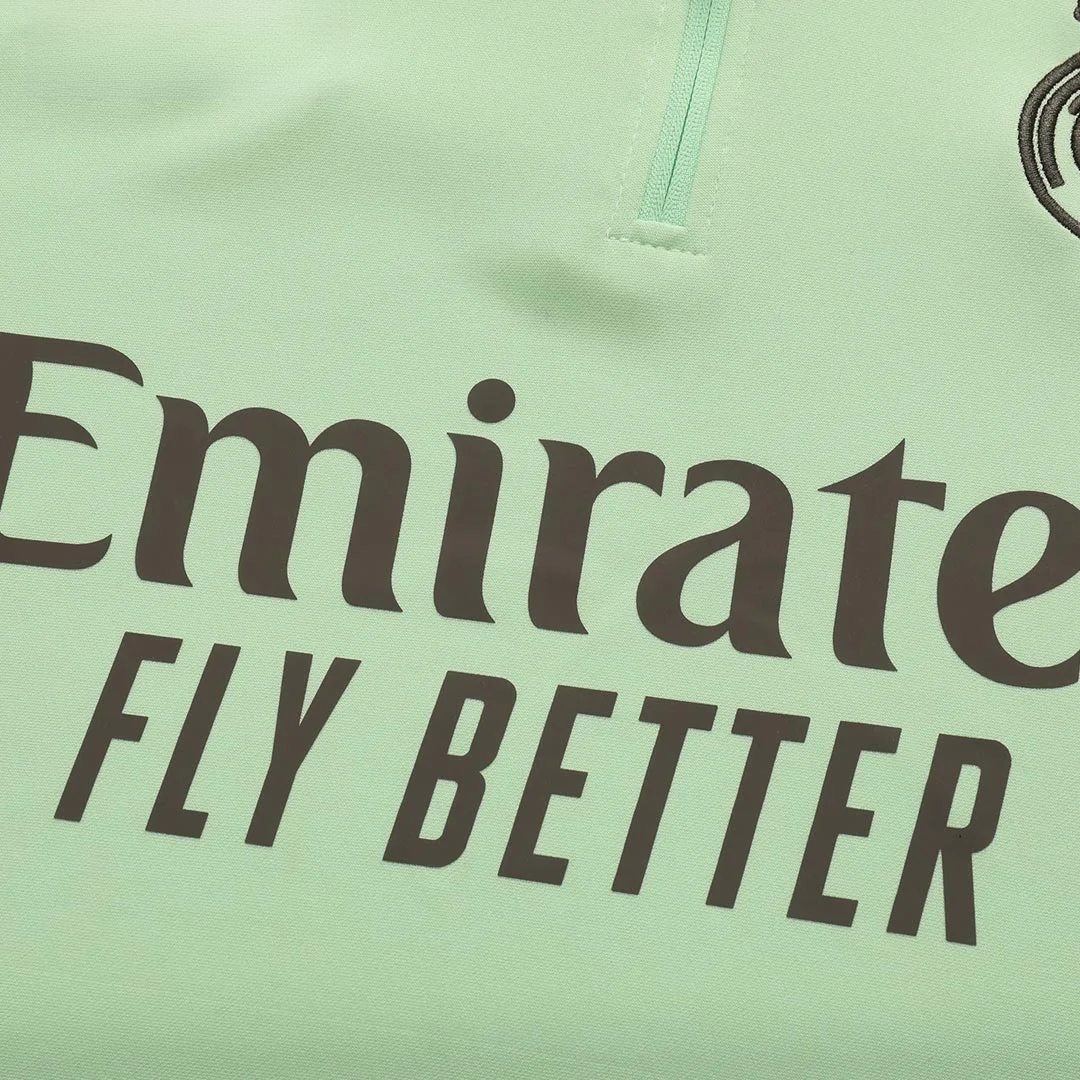 Real Madrid 1/4 Zip Tracksuit 2025/26 Green