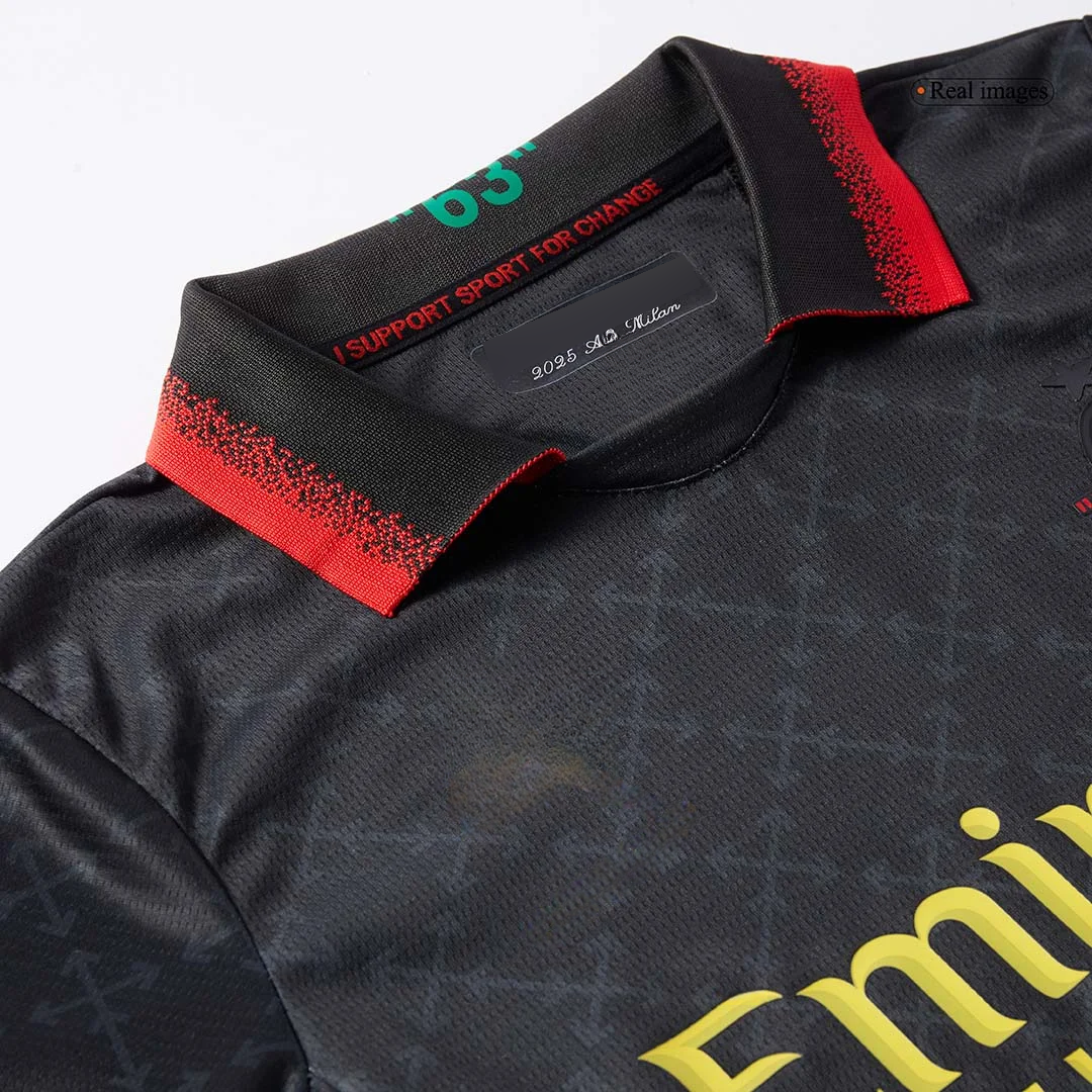 AC Milan Fourth Away Kids Soccer Jerseys Kit