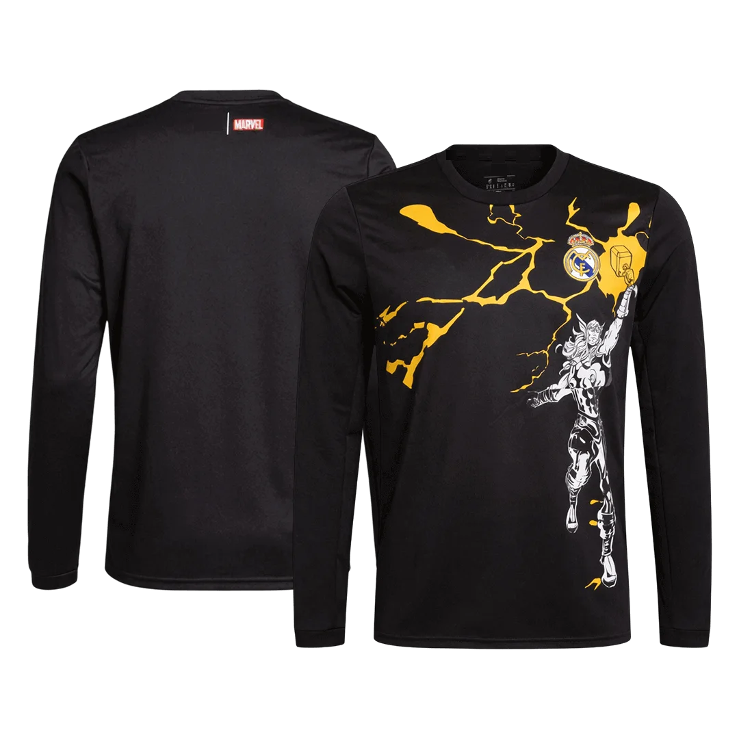 Real Madrid X Marvel Long Sleeve Jersey 25/26 Black