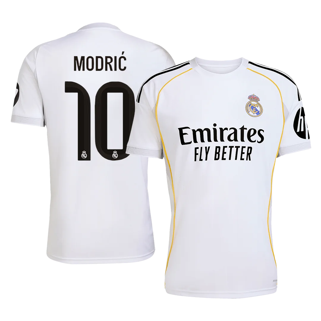 MODRIĆ #10 Real Madrid Home Soccer Jersey 2025/26