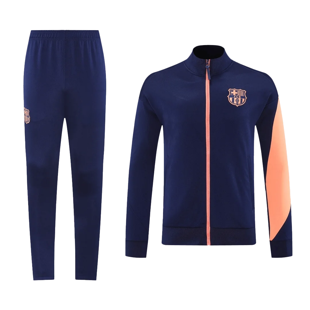 Barcelona Jacket Tracksuit 2025/26 Navy&Orange