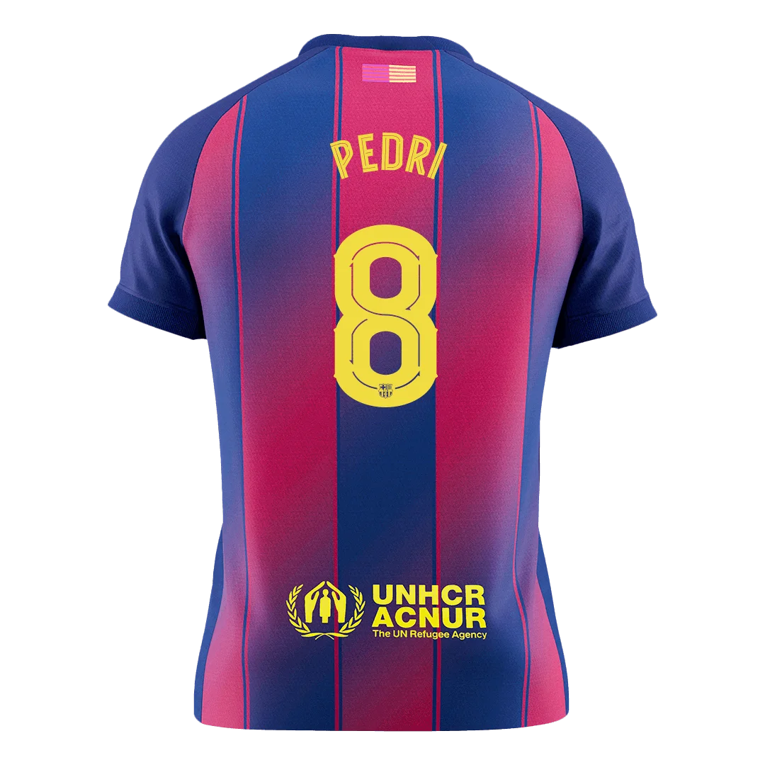 PEDRI #8 Barcelona Home Soccer Jersey 2025/26 – UCL