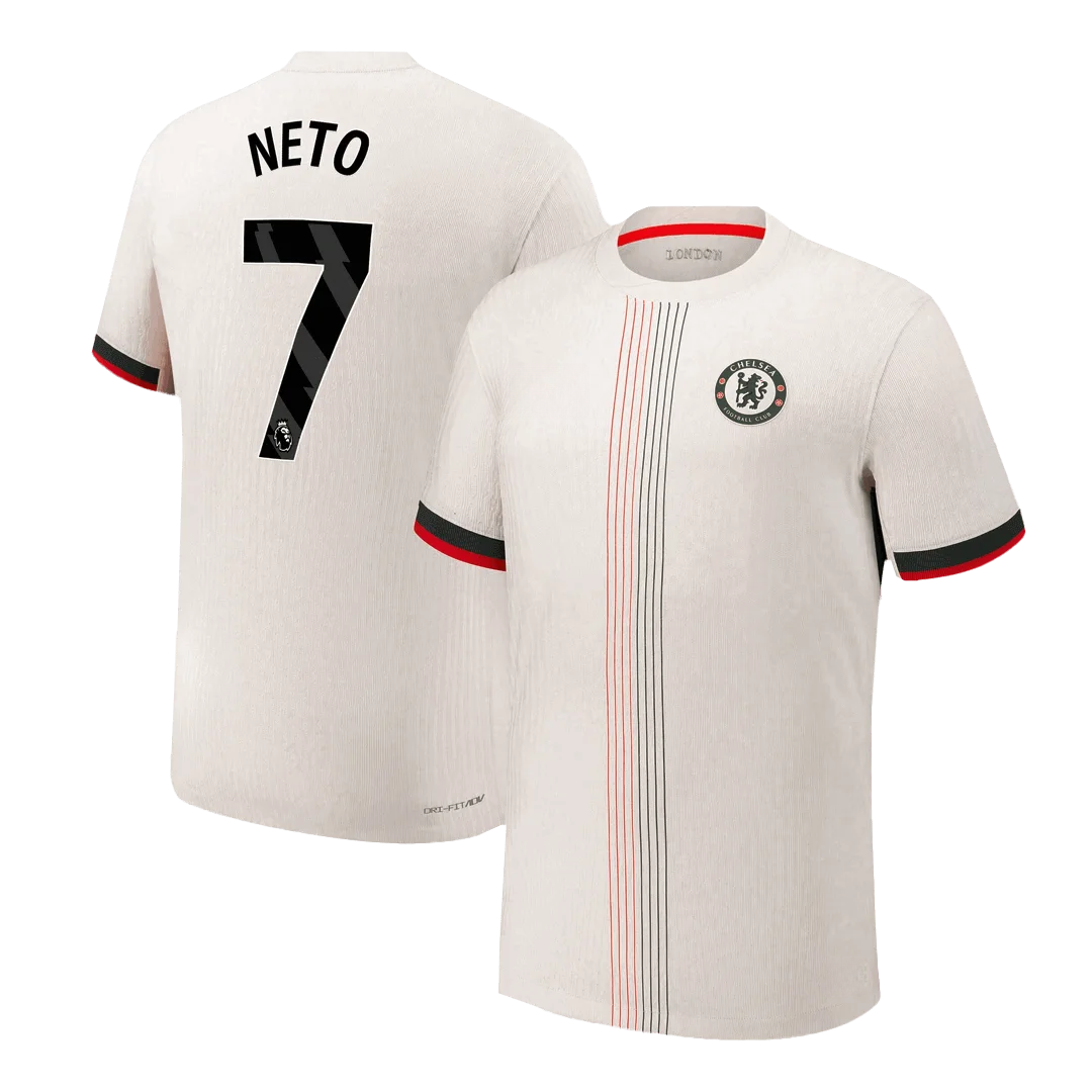NETO #7 Chelsea Away Player Version Jersey 2025/26