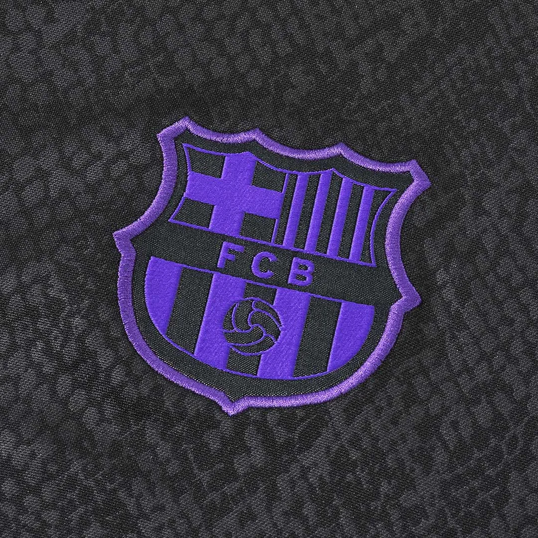 Barcelona 1/4 Zip Tracksuit 2025/26 Kids Black